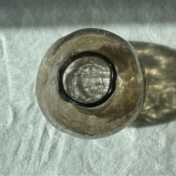 Anthropologie cracked glass abstract avant-garde vase - Picture 4 of 8